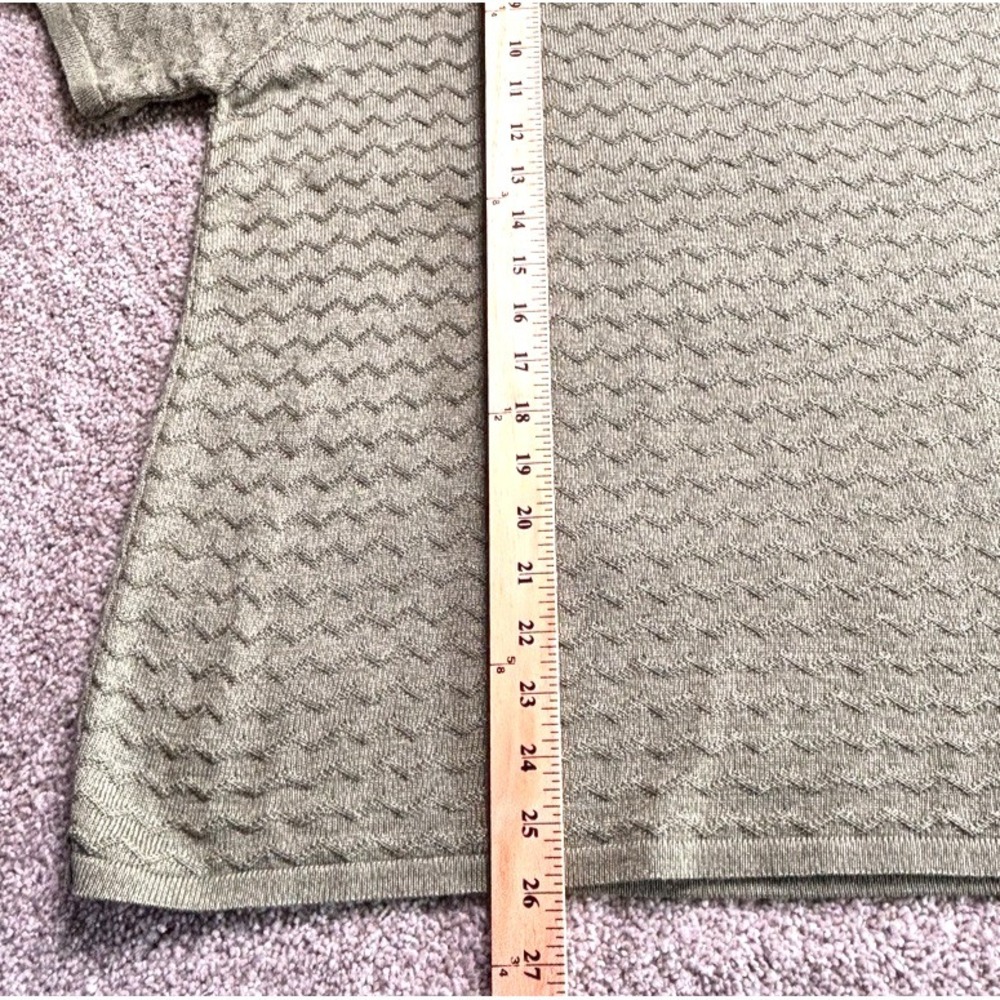 Alfred Dunner Sage Green Textured Knit Sweater Top Sz XL Classic Layering Piece - Picture 7 of 7